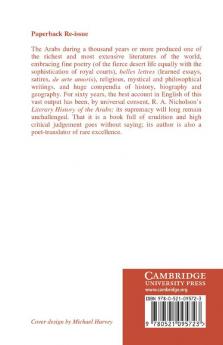 A Literary History of the Arabs