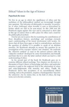 Ethical Values in the Age of Science