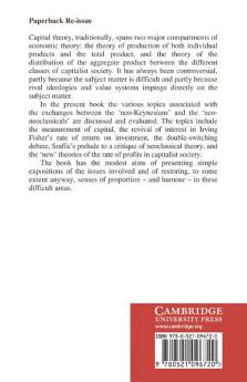 Some Cambridge Controversies in the Theory of Capital