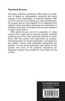 Urbanization in Australia
