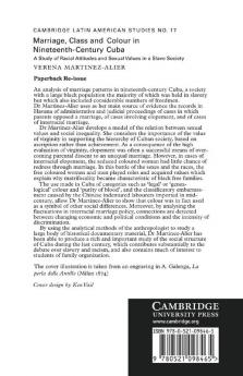 Marriage Class and Colour in Nineteenth Century Cuba