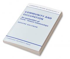 Community and Occupation