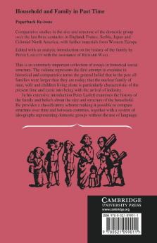 Household and Family in Past Times