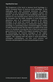 The Disappearance of the Social in American Social Psychology
