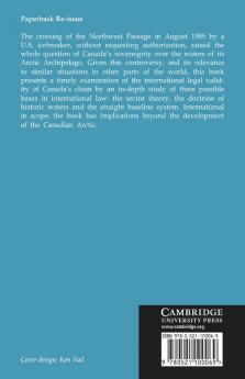 Canada's Arctic Waters in International Law