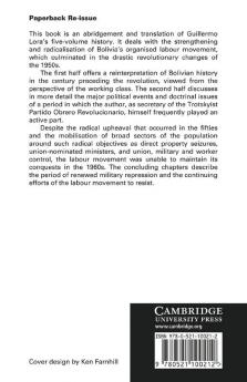 A History of the Bolivian Labour Movement 1848 1971