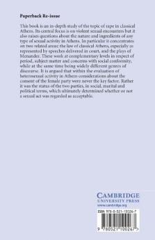 Rape and the Politics of Consent in Classical Athens