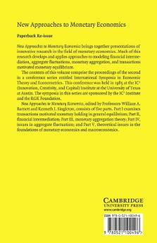 New Approaches to Monetary Economics