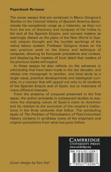 Studies in the Colonial History of Spanish America
