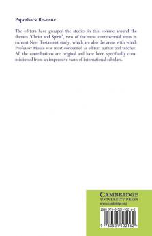 Christ and Spirit in the New Testament
