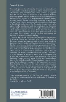 The Great Depression and the Culture of Abundance