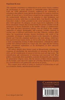 Education and Social Change in Nineteenth-Century Massachusetts