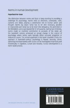 Norms in Human Development