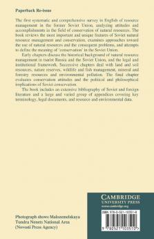 Conservation in the Soviet Union