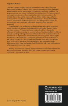 Memory and Context for Language Interpretation