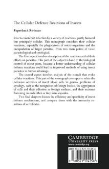 The Cellular Defence Reactions of Insects