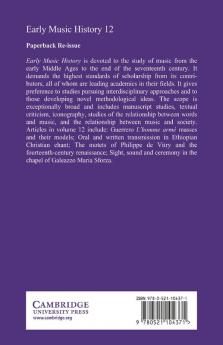 Early Music History