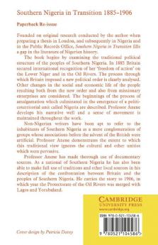 Southern Nigeria in Transition 1885 1906