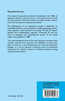 Nutrition of Pond Fishes