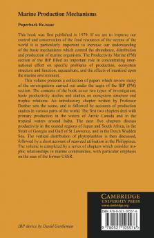 Marine Production Mechanisms