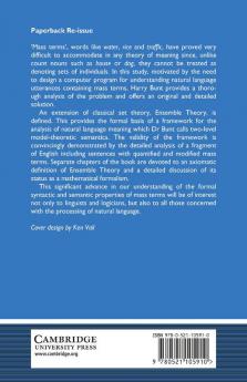 Mass Terms and Model-Theoretic Semantics