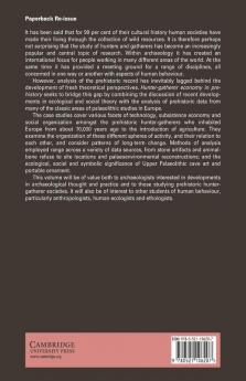 Hunter-Gatherer Economy in Prehistory