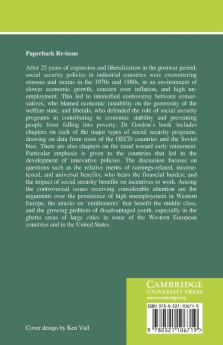 Social Security Policies in Industrial Countries