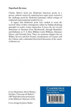 Painterly Abstraction in Modernist American Poetry