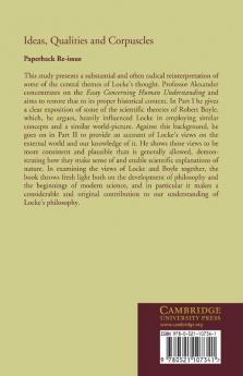 Ideas Qualities and Corpuscles