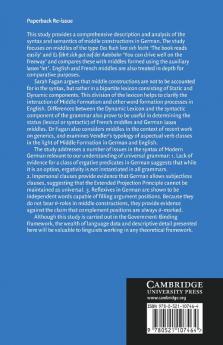 The Syntax and Semantics of Middle Constructions