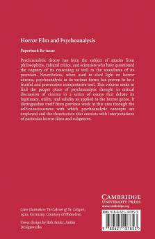Horror Film and Psychoanalysis