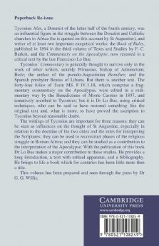 The Turin Fragments of Tyconius' Commentary on Revelation