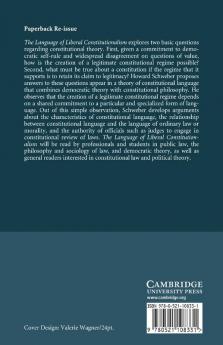 The Language of Liberal Constitutionalism