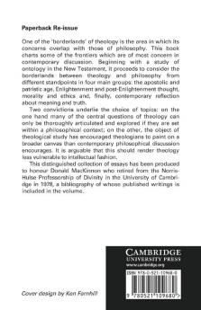 The Philosophical Frontiers of Christian Theology