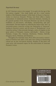 In Respect to Egotism