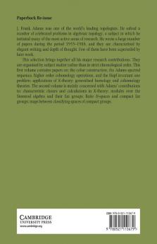 The Selected Works of J. Frank Adams Volume I