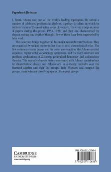 The Selected Works of J. Frank Adams Volume II