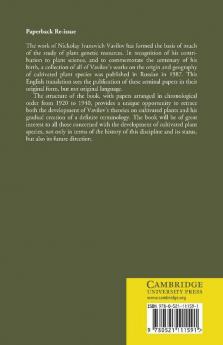 Origin and Geography of Cultivated Plants