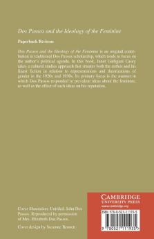 DOS Passos and the Ideology of the Feminine