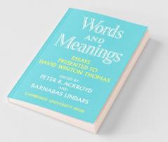 Words and Meanings