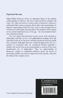Emerson's Epistemology