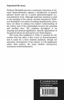 The Concepts of Classical Thermodynamics