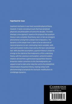 Quantum Theory as an Emergent Phenomenon