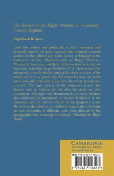 Estates of the Higher Nobility in Fourteenth Century England