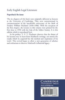 Early English Legal Literature