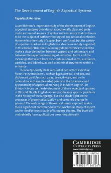 The Development of English Aspectual Systems