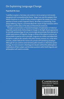 On Explaining Language Change