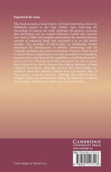 Jewish Martyrs in the Pagan and Christian Worlds