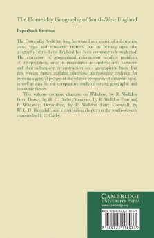 The Domesday Geography of South-West England