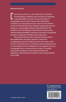 Foundations of Cryptography